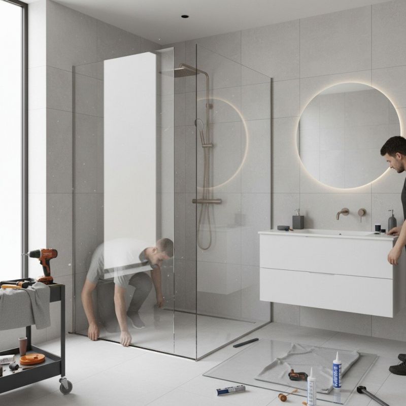 Glass Shower Door Installation in Longmont, CO